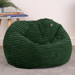 Corduroy Kids Bean Bag Chair with Filling Included - Lightweight Comfortable Beanbag Seat - Machine Washable Childrens Beanbag Furniture for Girls & Boys - 67 x 52cm