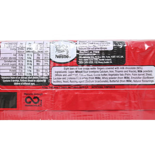 Nestle Kitkat 4 Finger Milk Chocolate Bar, 3 X 8 Pack