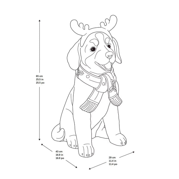 26 Inch Christmas Dog Greeter