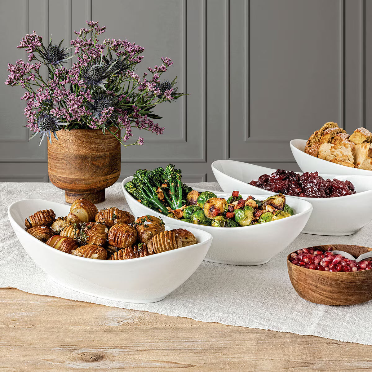 Over & Back Stoneware Serving Bowls, 4 Piece