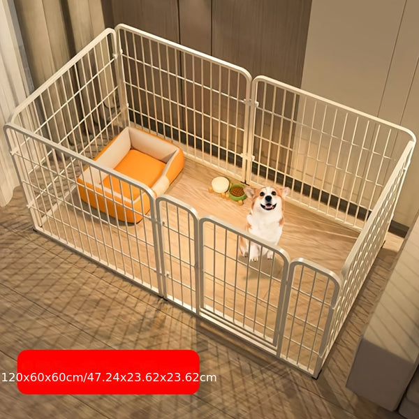6 Panels Dog Pen | Pet Puppy Playpen Metal Exercise Play Fence for Indoor and Outdoor Use