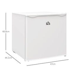 Tabletop Mini Freezer with 35 Litre Capacity, Small Freezer with Reversible Door, Adjustable Temperature and Removable Wire Shelf for Bedrooms, Home Office, White