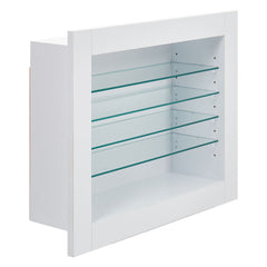 5-Layer Transparent Collection Display Cabinet, Space-Saving Display Cabinet for Home, Office, Bathroom, Living Room, Wall Mounted, Multi-tier Shelving, Space-Saving, Durable Organizer, Ideal for Storage and Decoration