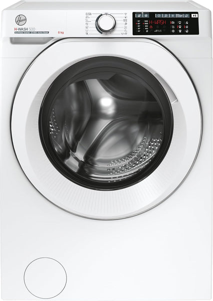 Hoover H-WASH 500 10Kg Freestanding Washing Machine, 1400 RPM, a Rated, Eco‑Power Inverter Motor, Hon App, 60 Programmes, Care Dose, Power Care System, Black, 60X59X85 Cm ‑ HW 410AMBCB/1-80