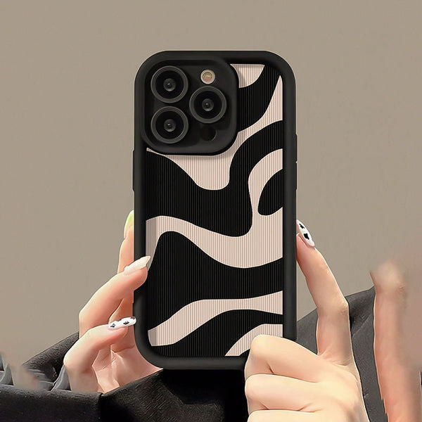 Phone Case: Bamboo Black Simple Luxury Thick Anti-drop Zebra Pattern Phone Case for iPhone 17 Pro 17 Pro Max 17 Air 16 Pro Max 16 16 Pro 16 Plus 15 15 Plus 15 Pro 15 Pro Max 11 12 13 14 Pro Max XS XR 11 Pro 11 Pro Max 12 Pro 12 Pro Max 13 Pro 13 Pro