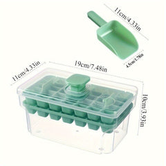 Double Layer 68 Grids Ice Cube Tray with Lid Party Bar Ice Cube Maker Mould Ice Storage Box, Long Ice Cube Tray, Ice Trays Molds, Ice Cube Container, Freezer Tray, Ice Block Tray, Drink Chilling Accessories, Home Bar Essentials, Compact Storage Box, Stack