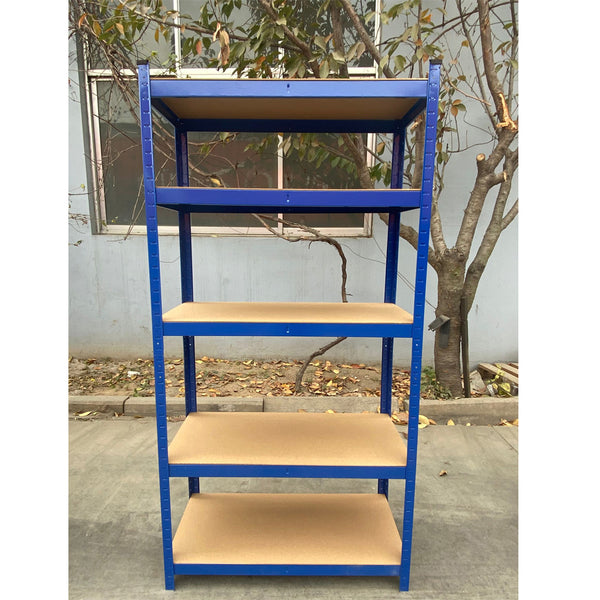 New Style Heavy Duty Garage Shelving Unit - Adjustable Shelf Unit Racking with 5 MDF Shelves, Ideal for Garage, Shed, Warehouse Storage 190KG UDL Per Shelf 680* 270 *1450 (mm), Storage Racking Shelves For Garage Warehouse Shed Kitchen
