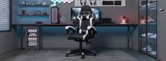 GartistGo Ergonomic Gaming Chair - Gamer Chairs with Lumbar Cushion + Headrest, Height-Adjustable Office & Computer Chair for Adults, Girls, Boys (Without footrest)