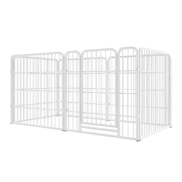 6 Panels Dog Pen | Pet Puppy Playpen Metal Exercise Play Fence for Indoor and Outdoor Use