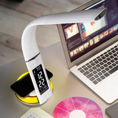 Ottlite Wireless Charging Black LED Table Lamp