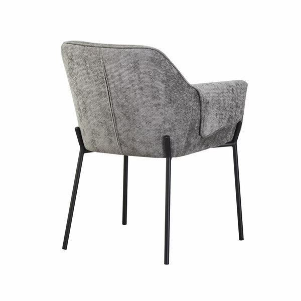Manila Grey Fabric Dining Chair, 2 Pack