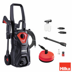 Hilka 1,600W / 130 Bar Pressure Washer with Patio Cleaner