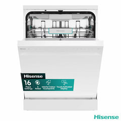 Hisense HS673A90WUK, 16 Place Settings Dishwasher, a Rated in White