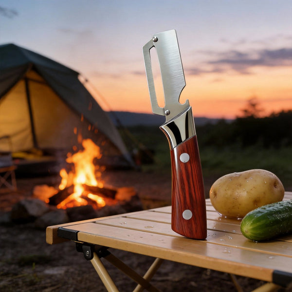 Multifunctional Stainless Steel Peeler/Bottle Opener with 2-In-1 Ergonomic Design, Suitable for Right-Handed Users. an Excellent Tool for Peeling Vegetables And Fruits. A Top Choice for Holiday Gifts