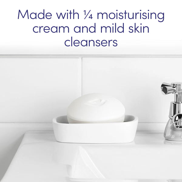 Dove Original Beauty Bar Soap with ¼ Moisturising Cream, 18 X 90 G