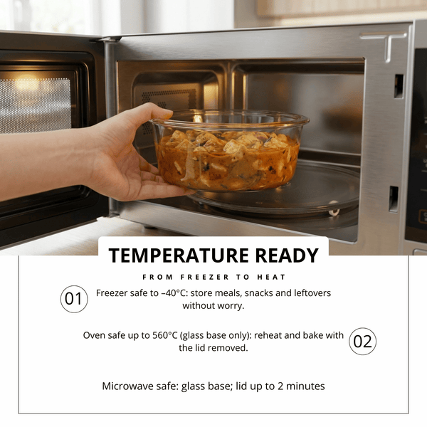 10-Pack Glass Meal Prep Containers with Airtight Lids – Leakproof Food Storage Set (5×1050ml + 5×370ml) – Oven, Microwave, Freezer & Dishwasher Safe