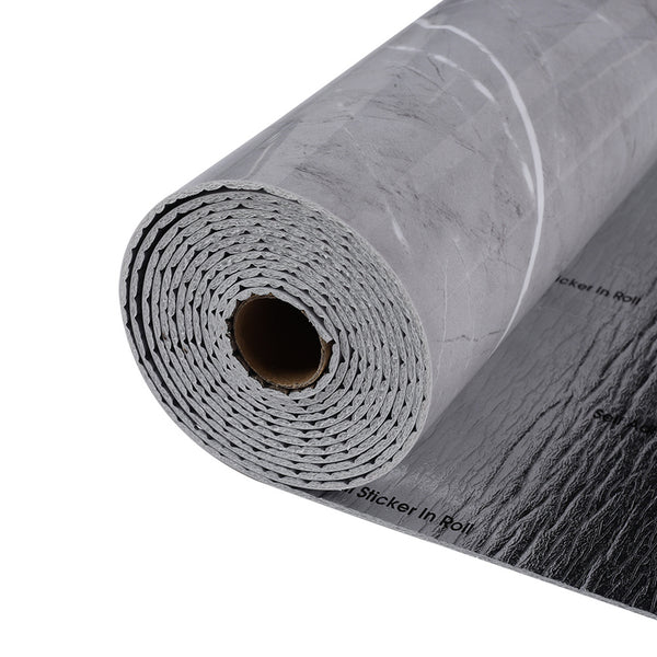 300CM x 60CM, 3D Marble Wall Tiles Roll, Self-Adhesive Foam Wall Stickers, Glossy Finish Grey Marble Effect Wallpaper Roll, PVC Marble Look Wall Tiles Stickers, Thickened Design, Living Room TV Backdrop Home Decoration Wall Panels, Peel and Stick, Easy to
