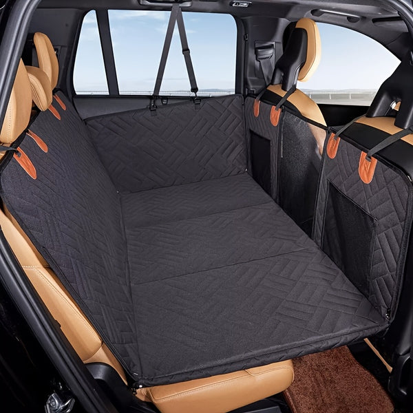 Back Seat Extender Dog Seat Cover for Back Seat, Hard Bottom Car Seat Cover