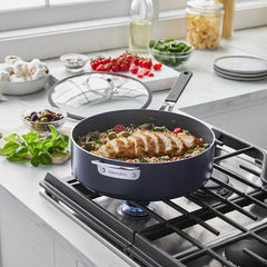 Greenpan Saute Pan with Lid , 30Cm Available in 2 Colours