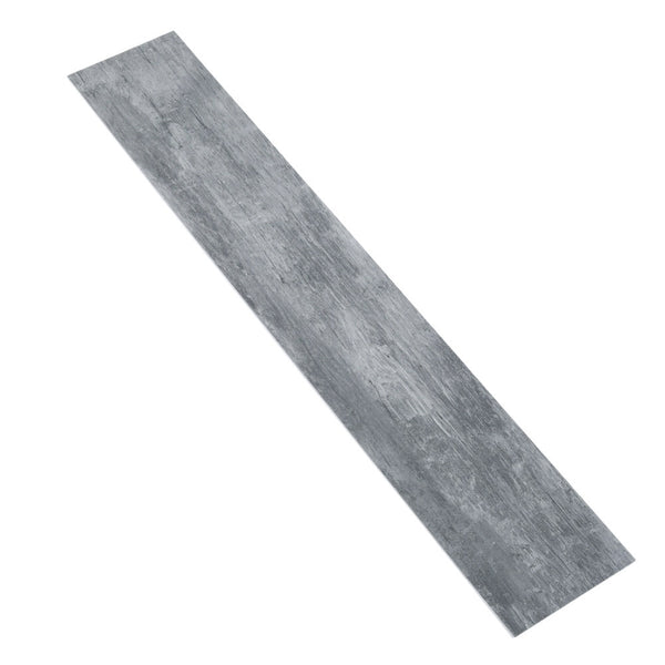 36-Piece Grey Wood Effect Vinyl Flooring Self-Adhesive Floor Planks, 5.0m² PVC Floor Tiles for Living Room, Bedroom, Kitchen, Office