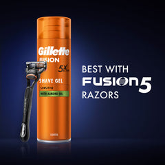Gillette Fusion5 Ultra Sensitive Men'S Shaving Gel, 6 X 200Ml