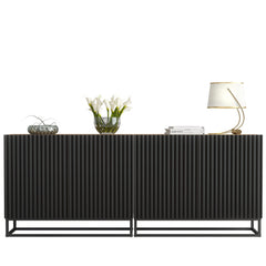 Ripple Duo 200cm Modern Sideboard with Fluted Doors and Storage