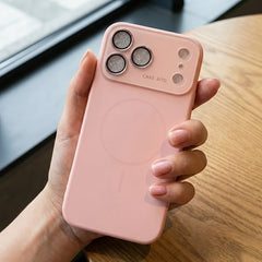 Luxury Orange HD Transparent Magnetic Wireless Charging Phone Case Compatible With IPhone 17 Pro Max Air 16 15 14 13 12 11 Pro Max 17 Pro Cases Shockproof Soft Frame Hard Back Cover