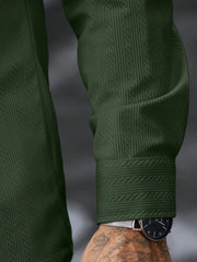 Men's 2pcs Casual Suit, 2-Pocket Shirt and Pants Set for Spring/Autumn, Suitable for Work and Leisure Sports