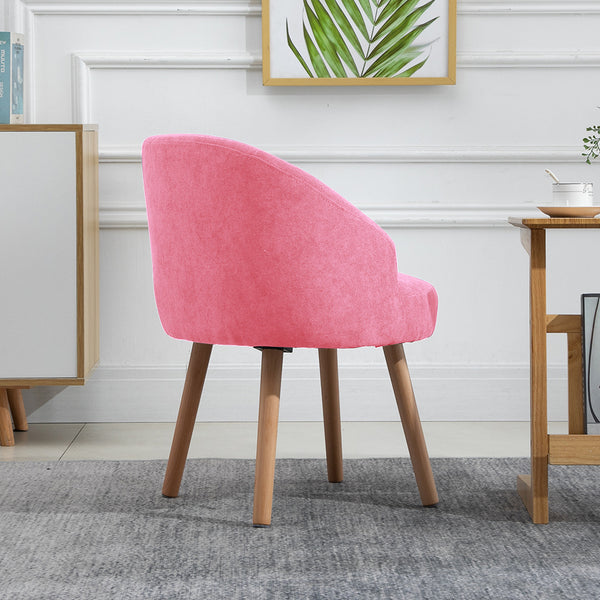 Set of 2 Small Accent Occasional Lounge Sofa, Guest Reception Sofa Chair Office Chair, Tub Chairs Upholstered Fabric with Solid Wood Legs
