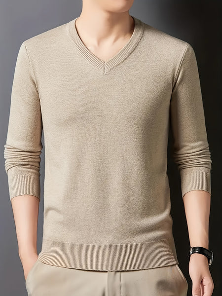 100% Cashmere Men'S Sweater Perfect for Casual Comfort Business Layering The Fabric Is Soft Exceptionally Warm