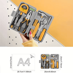 Pink Home Repair Tool Kit - Portable Hand Tool Set with Hammer, Vise, Wrenches, Screwdrivers & More - Ideal for DIY Projects & Emergency Car Maintenance - Perfect Christmas Gift for Women, DIY Tool Kit | Stylish Pink Tools | Organized Tool Storage