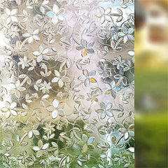 1 Roll Of Self-adhesive PVC Glass Static Window Film Window Sticker, Suitable for Floor-To-Ceiling Windows in Bathrooms And Restrooms, UV Resistant, Transparent And Opaque Window Film for Living Room Home Decoration