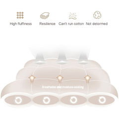 Ultra-Soft Mattress Topper with Deep Pocket Fitted Skirt - Cloud-Like Support & Breathable Fabric, Hotel Grade, Machine Washable, Multiple Sizes for Bedroom, Guest Room, and Dorm