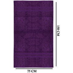 4 X Large Jumbo Bath Towels 100% Egyptian Cotton -75 x 150 cm- Soft Quick Dry Hotel Spa Big Bathroom Towels Set