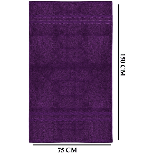 4 X Large Jumbo Bath Towels 100% Egyptian Cotton -75 x 150 cm- Soft Quick Dry Hotel Spa Big Bathroom Towels Set