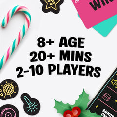 Lucky Egg Official Grab the Mic – Family Karaoke Game, 8+ Year Olds, 2-10 Players - Board Game for Bad Singers with 250 Lyrics (125 Cards) for Hilarious Nights & Birthday Party, Kids Gift