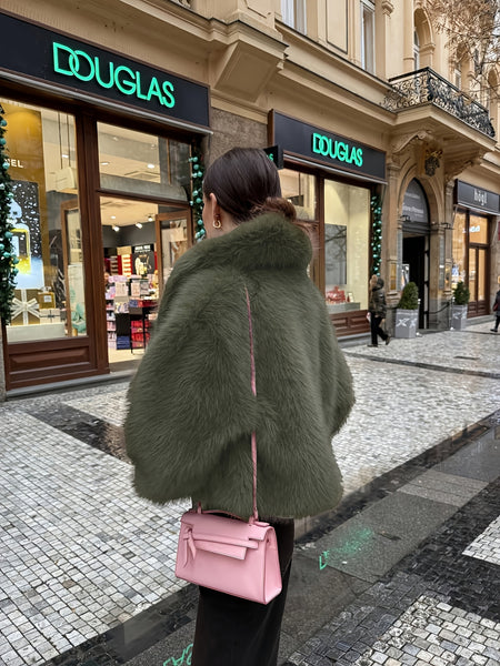 Faux Winter Warm Fashion Plush Top Short Coat for Women