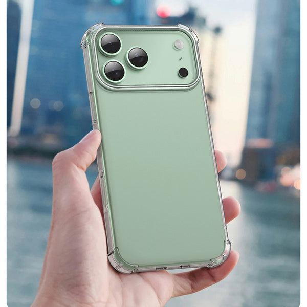 TVELO Clear Phone Case for iPhone 17, iphone 17 air, iphone 17 pro, iphone 17 pro max, Transparent Slim Fit Hard Protective Cover, Shockproof Mobile Case black greay