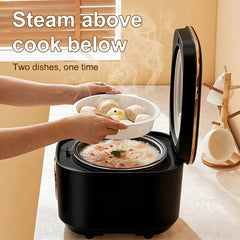5L Digital Rice Cooker, 8 Cooking Functions with Steamer, Quick Rice, Porridge, Soup, 12H Timer & Auto Keep Warm, Non-Stick Electric Cooker for Home