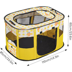 Foldable Pet Playpen, Portable Dog Cat Playpen, Soft Portable Dog Crate, Outdoor/Indoor Exercise Kennel, Dog Cage for Pets