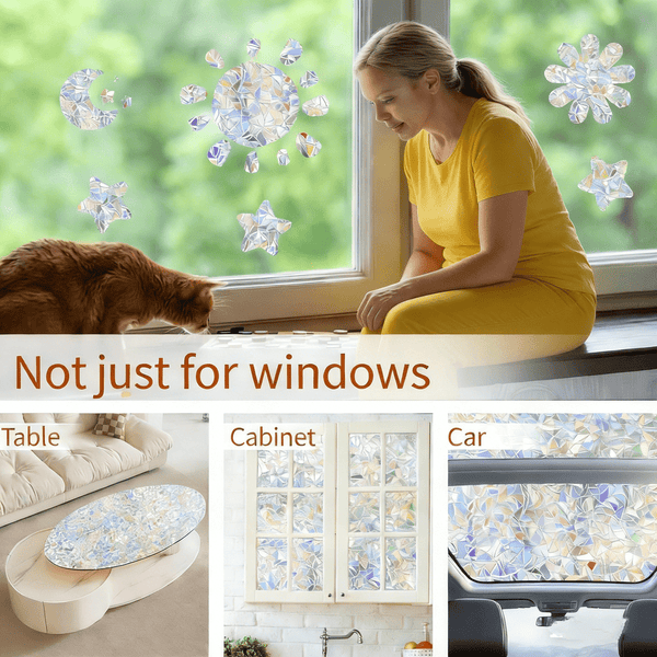 Frosted Window Film 39x23 Inch Self Adhesive Privacy Film Bubble Free Static Cling Anti-UV Glass Sticker Easy to Install for Home Office Bathroom Door Window Decor