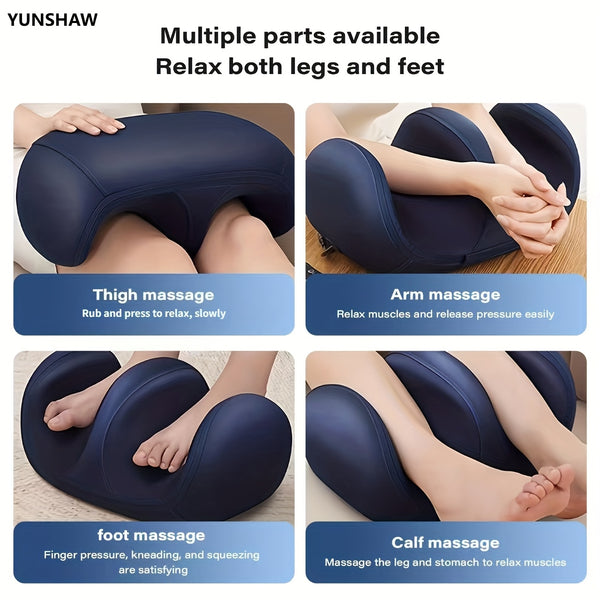 YUNSHAW Foot Massager Machine with Heat, 3 Heat Level & 3 Modes, Shiatsu Feet and Leg Massager, Kneading Rolling for Foot, Calf, Ankle, Leg, Plantar, Massage Gift for Mom/Dad/Women/Men (with Remote Control)