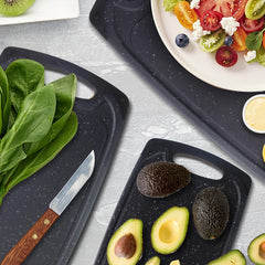 3pcs/13pcs Kitchen Cutting Board, Plastic Cutting Board, Thick Cutting Board, Suitable For Cutting Meat, Vegetables, And Fruits, With Easy-grip Handle, Dishwasher Safe.