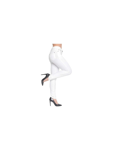 Women’s High-Waisted Stretch Jeans LOOK Jeggings Slim Fit Skinny Denim Trousers – Comfortable, Soft, Pull-On Elastic Waist Pants for Shaping Body Contour, Casual Everyday Wear, Lightweight, Breathable, Stretchy Jean Leggings, Fashion Essentials, Slimming