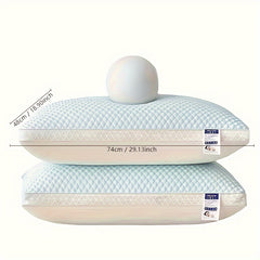 2pcs Cool Breathable Tofu Pillow - Ergonomic Neck & Spine Support, Sleep Massage Pillow Core, Moisture-Wicking & Breathable. Perfect for Living Room, Bedroom, Hotel & Home Decor, Great as a Holiday Gift.
