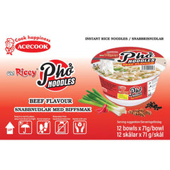 Oh! Ricey Pho Noodles Beef Flavour, 12 X 71G