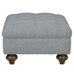 Bordeaux Fabric Footstool, Grey