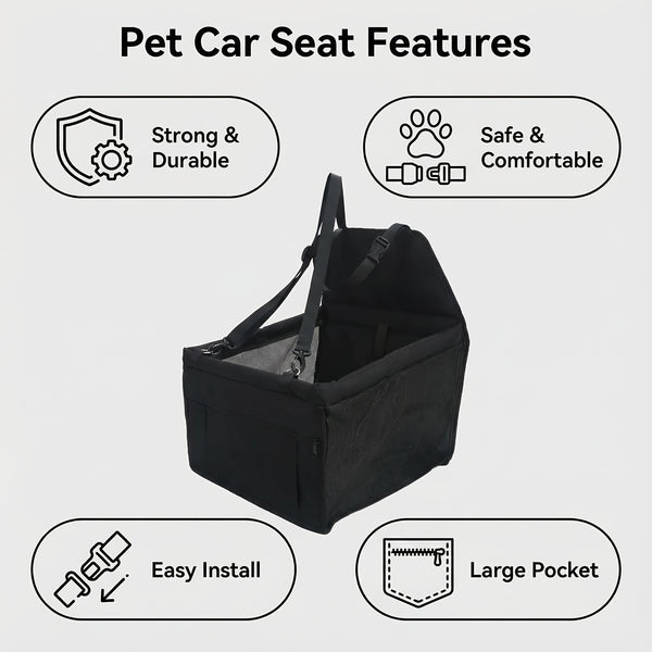 Pet car seat breathable mesh anti-dirt and anti-bite car pad pet supplies, one random color
