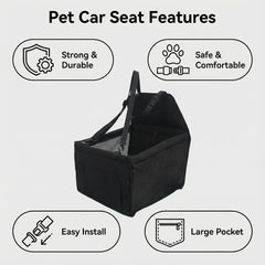 Pet car seat breathable mesh anti-dirt and anti-bite car pad pet supplies, one random color