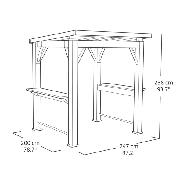 Keter Grill Gazebo 8Ft 1